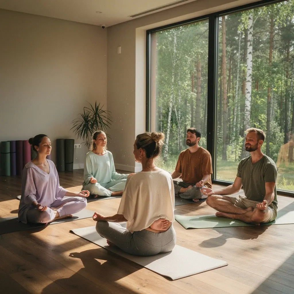 Zabiegi na twarz z użyciem organicznych kosmetyków w eleganckim otoczeniu.